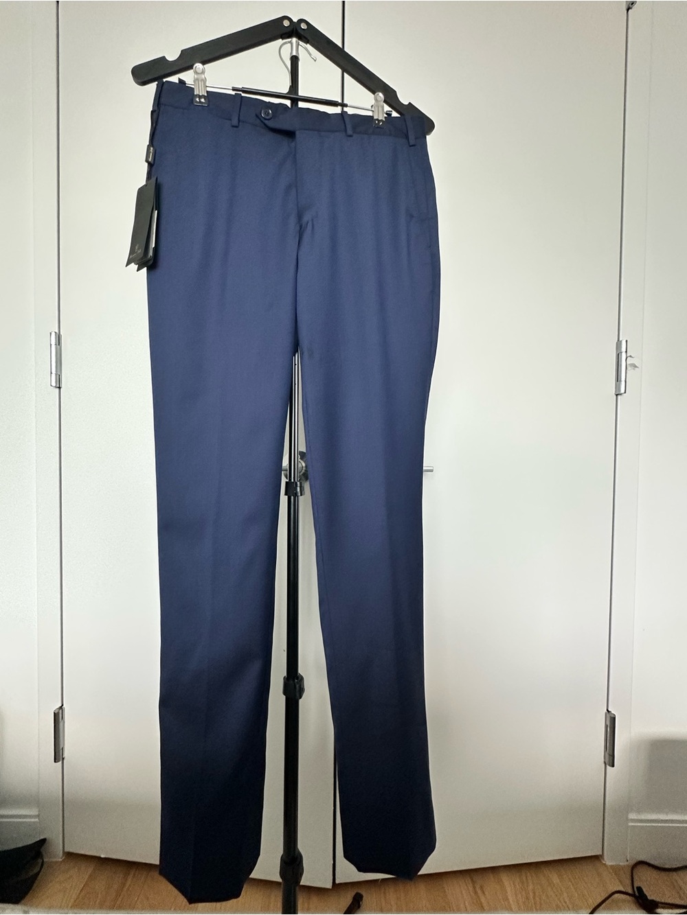 Massimo Dutti Men’s Navy Super 120’s Wool Dress Pants Size 31 NWT - Picture 2 of 16